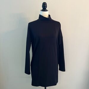The North Face Black Long Sleeve, Mock Neckline Athletic Dress Size Lg. 10/10